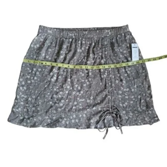 Hippie Rose Women's Olive MD Ditsy Floral A-Line Mini Skirt Size XL NWT - Picture 11 of 12